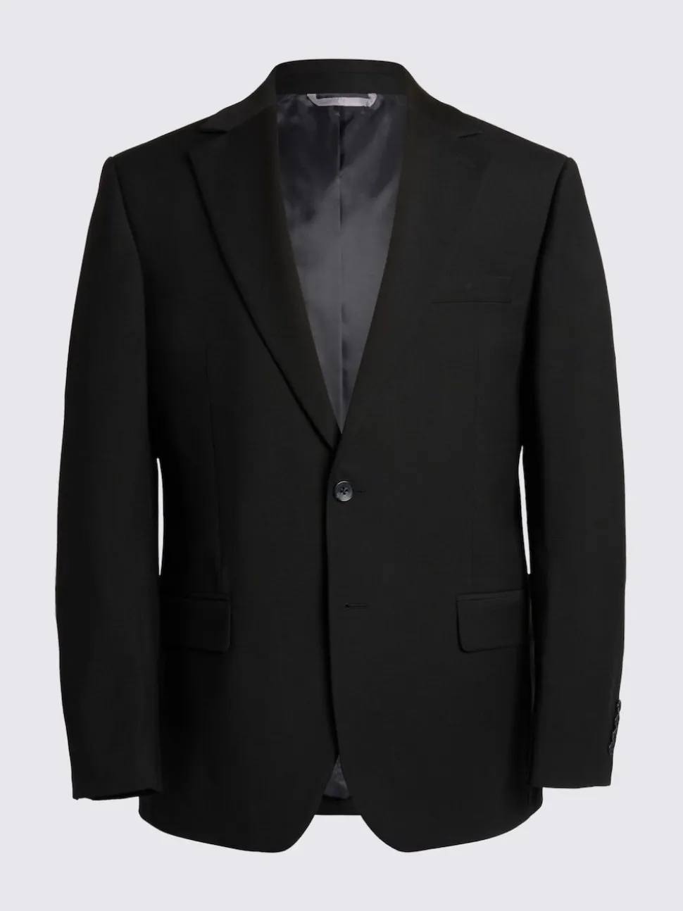 MOSS Black Regular Fit Stretch Suit Jacket