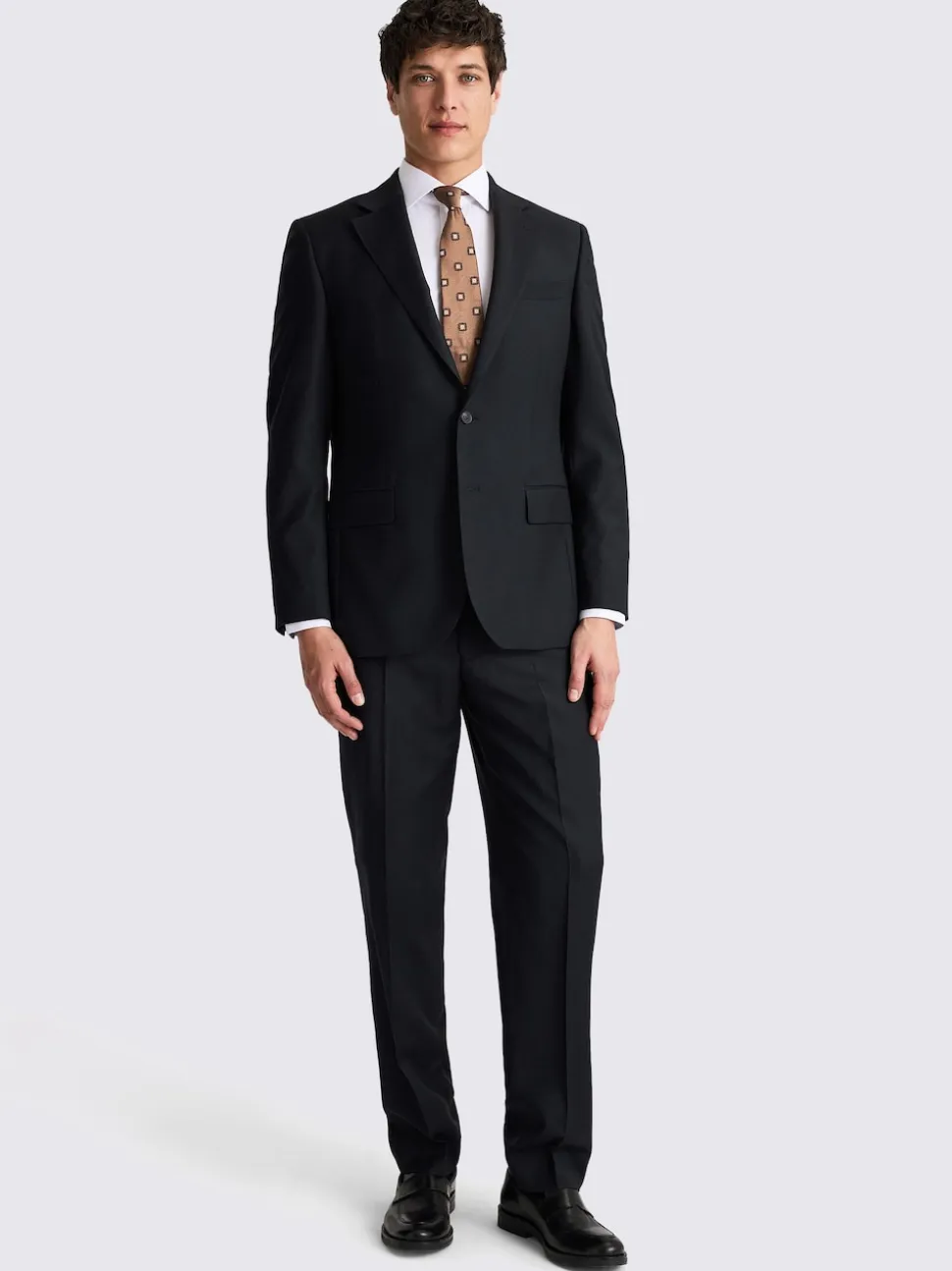 MOSS Black Regular Twill Suit Jacket