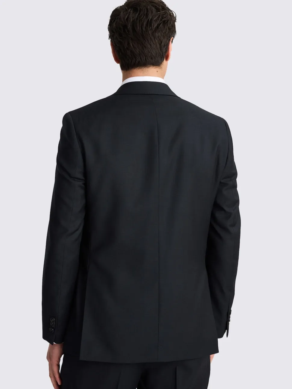 MOSS Black Regular Twill Suit Jacket