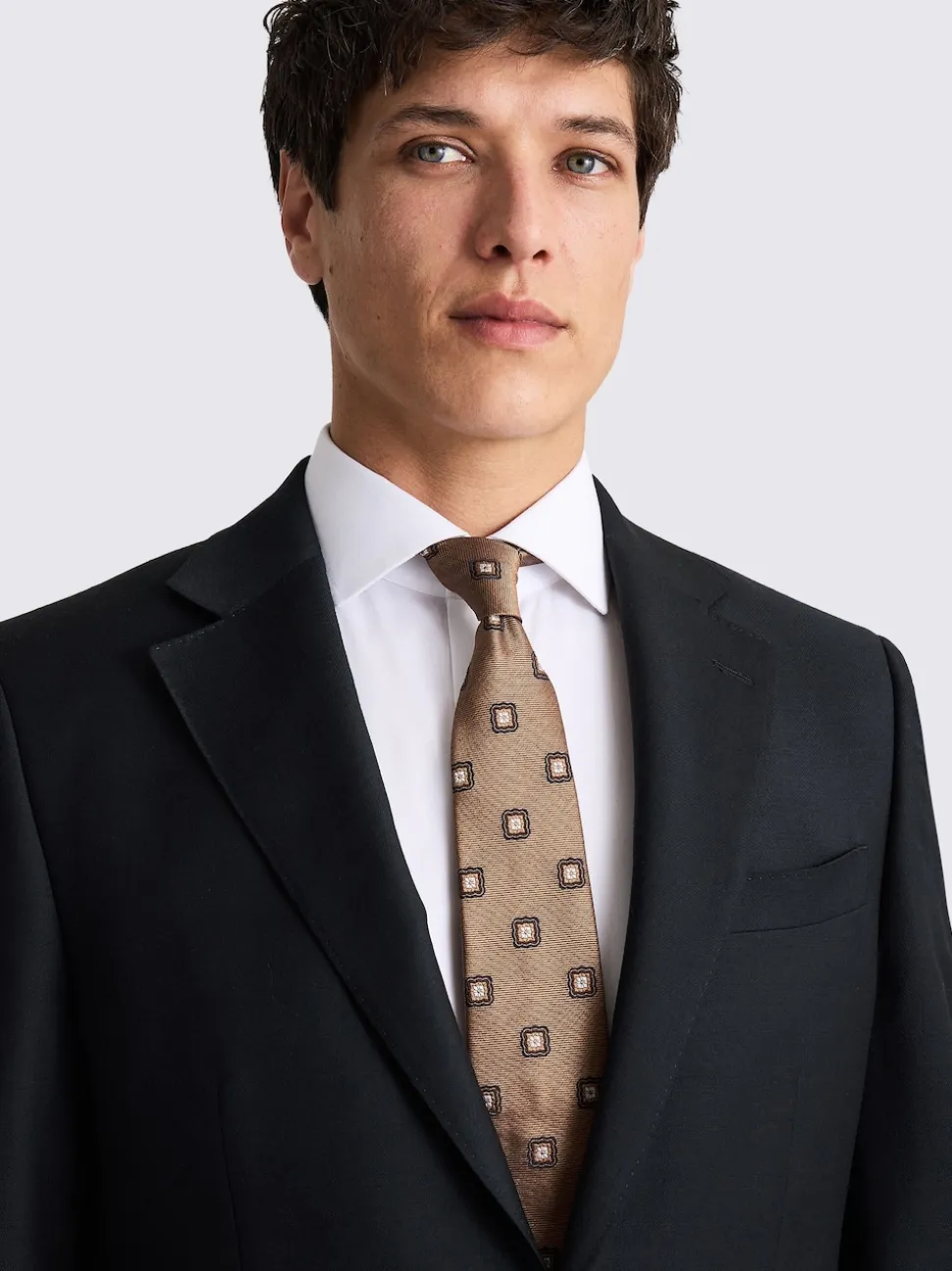 MOSS Black Regular Twill Suit Jacket