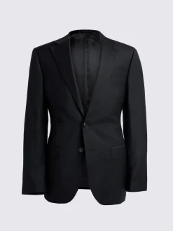 MOSS Black Regular Twill Suit Jacket