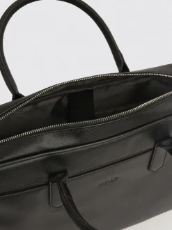 MOSS Black Saffiano Attache Bag