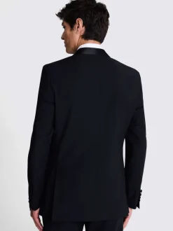 MOSS Black Tailored Fit Shawl Lapel Tuxedo Jacket