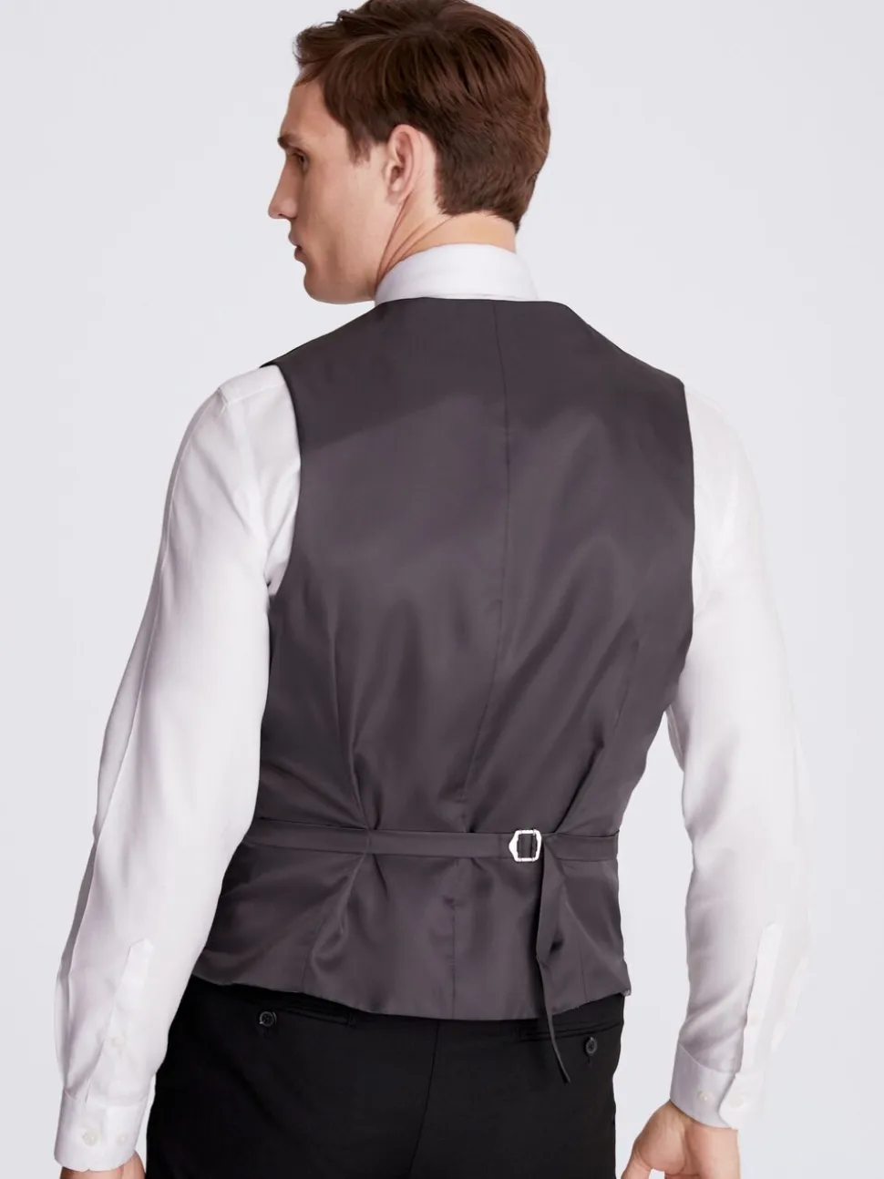 MOSS Black Tailored Stretch Waistcoat