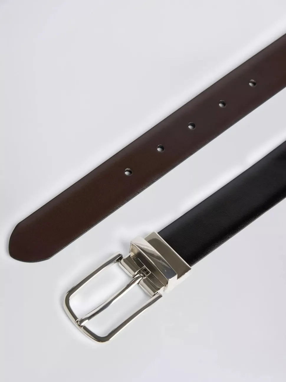 MOSS Black/Dark Brown Reversible Belt