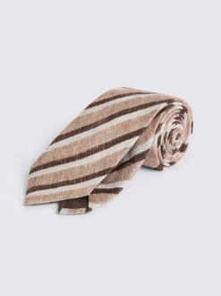 MOSS Brown Bottinelli Stripe Tie