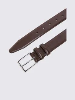 MOSS Brown Classic Leather Belt