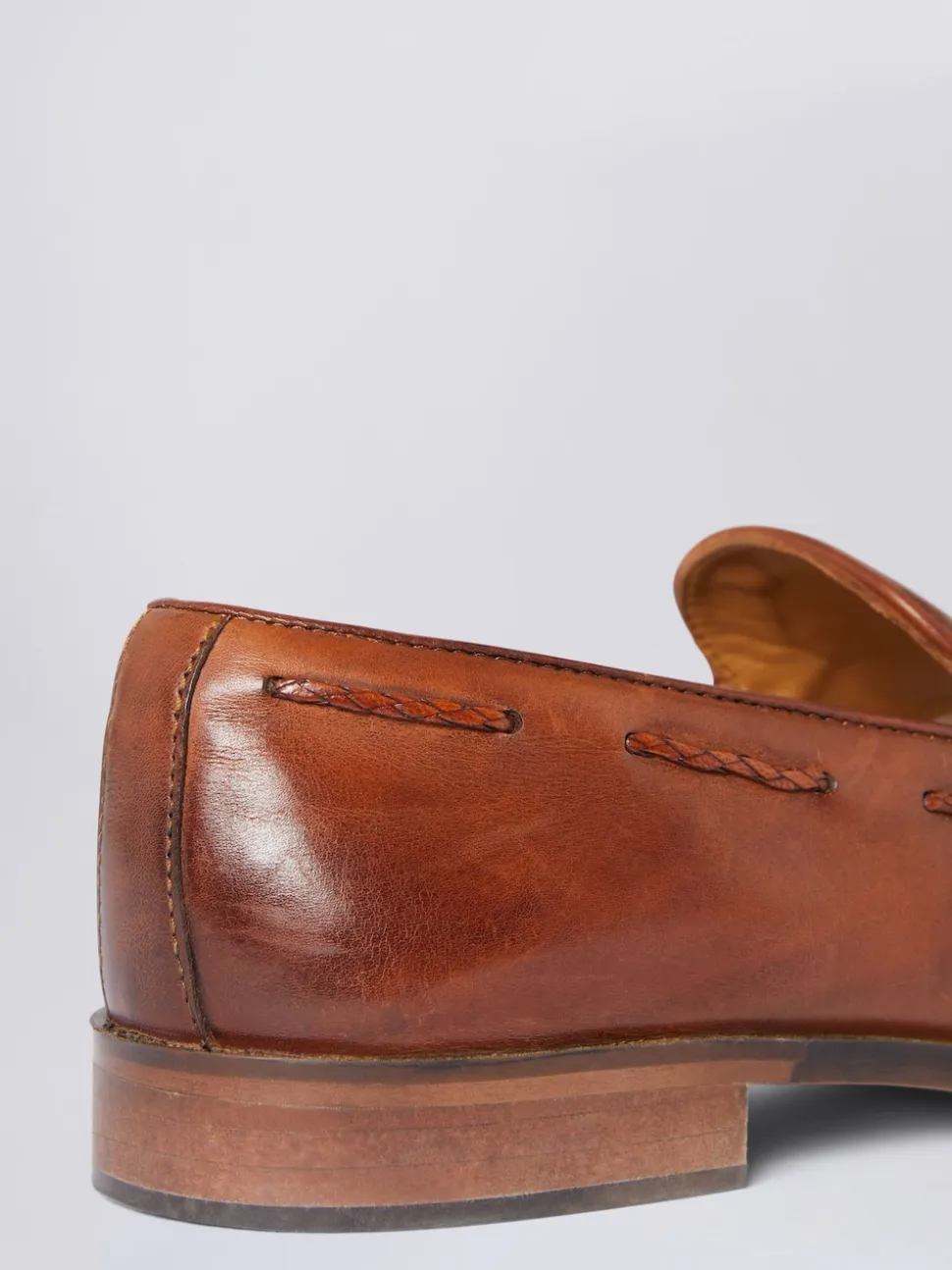 MOSS Brown Highgate Tassel Loafers