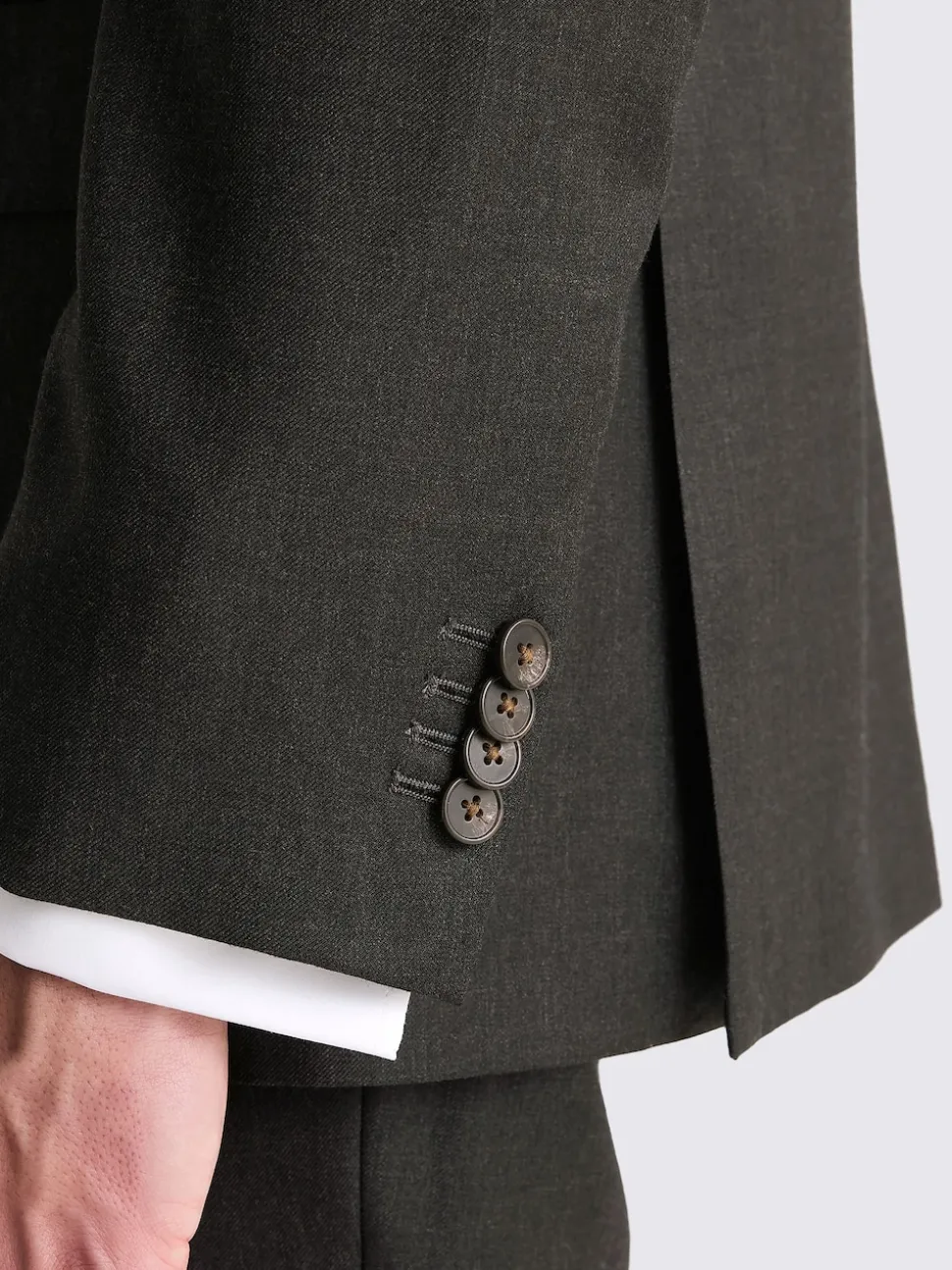 MOSS Charcoal Regular Twill Suit Jacket