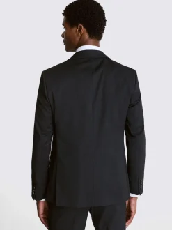 MOSS Charcoal Slim Regular Fit Stretch Suit Jacket