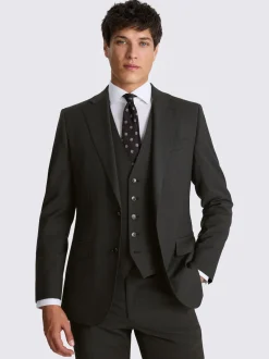 MOSS Charcoal Tailored Performance Suit Jacket