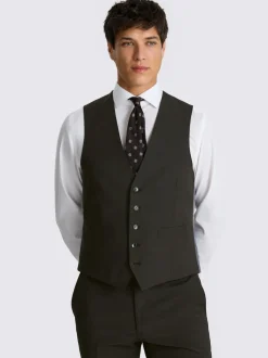 MOSS Charcoal Tailored Performance Suit Waistcoat