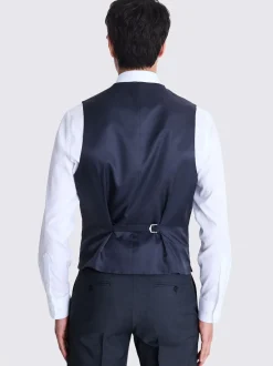 MOSS Charcoal Tailored Regular Fit Stretch Suit Waistcoat