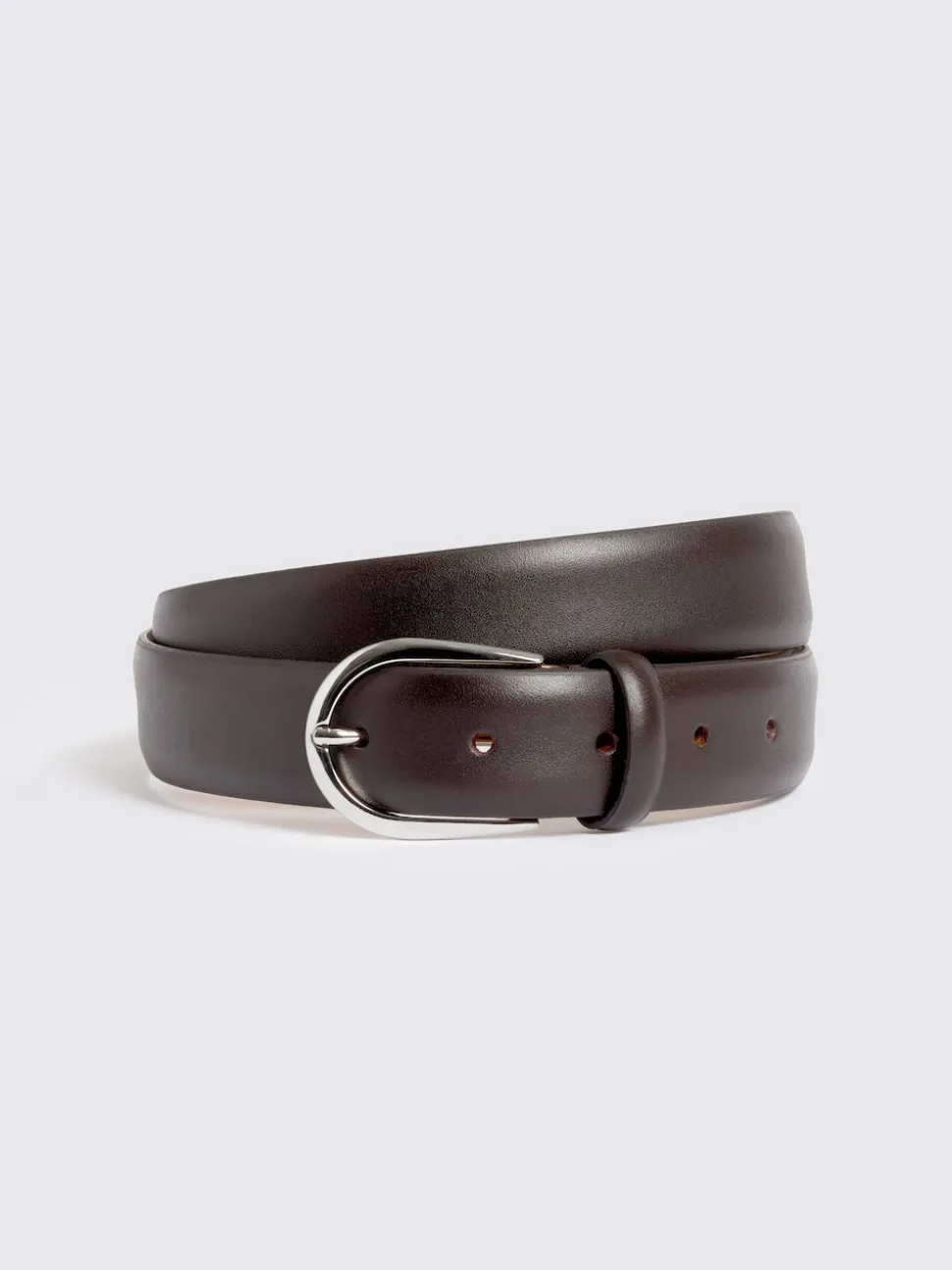 MOSS Dark Brown Italian Leather Belt