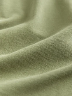 Moss Green Regular Fit Essential Crew Neck Cotton T-Shirt