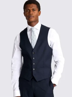 MOSS Ink Slim Regular Fit Stretch Suit Waistcoat