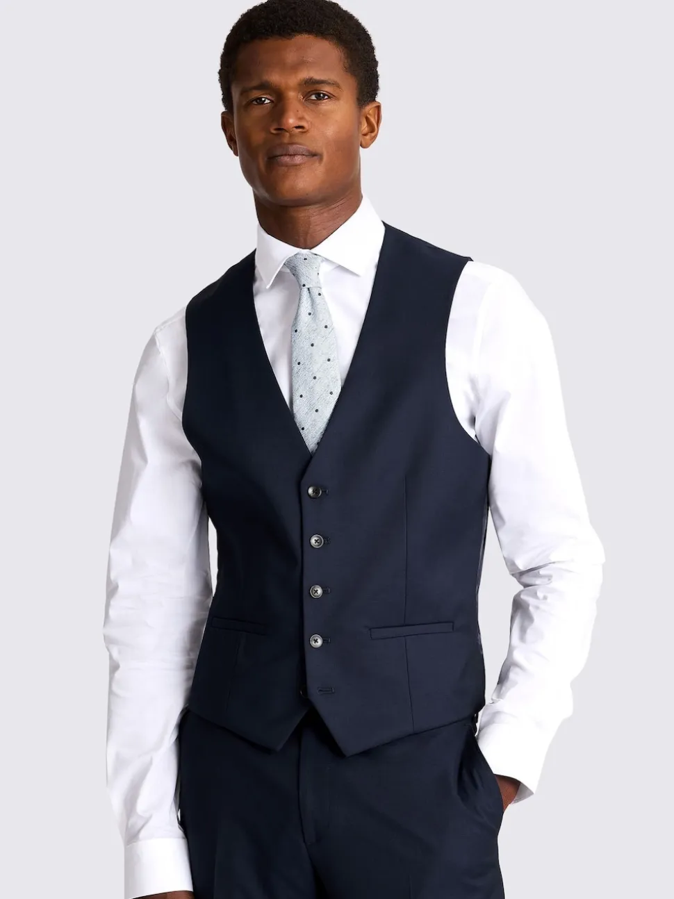 MOSS Ink Slim Regular Fit Stretch Suit Waistcoat