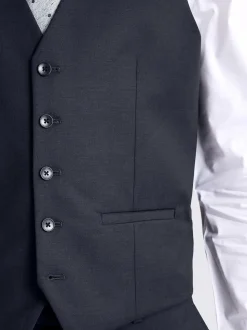 MOSS Ink Slim Regular Fit Stretch Suit Waistcoat
