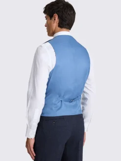 MOSS Ink Tailored Herringbone Suit Waistcoat