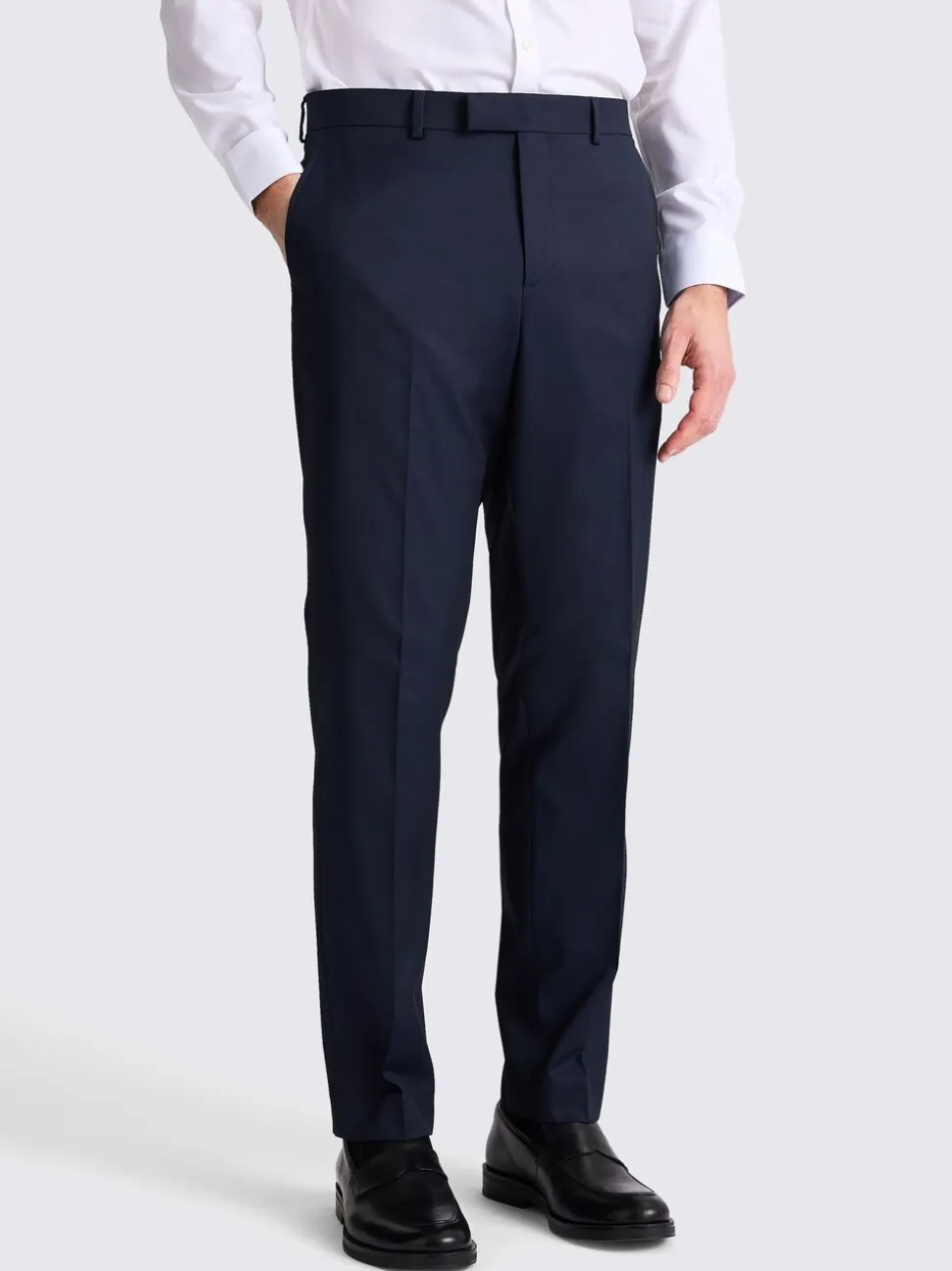 MOSS Ink Tailored Regular Fit Stretch Suit Trousers