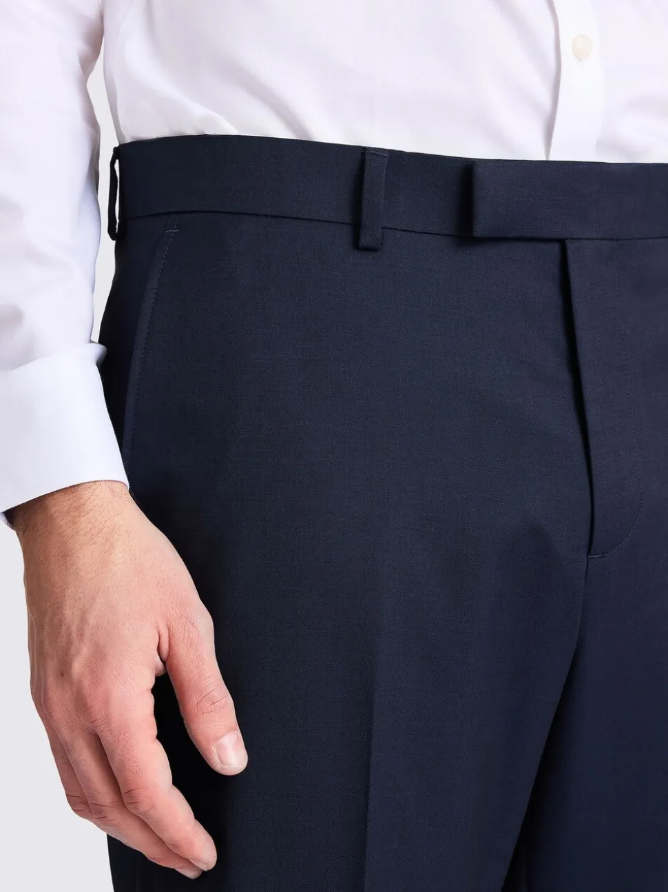 MOSS Ink Tailored Regular Fit Stretch Suit Trousers