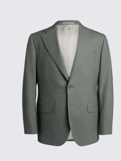 MOSS Khaki Tailored Fit Italian Suit Jacket