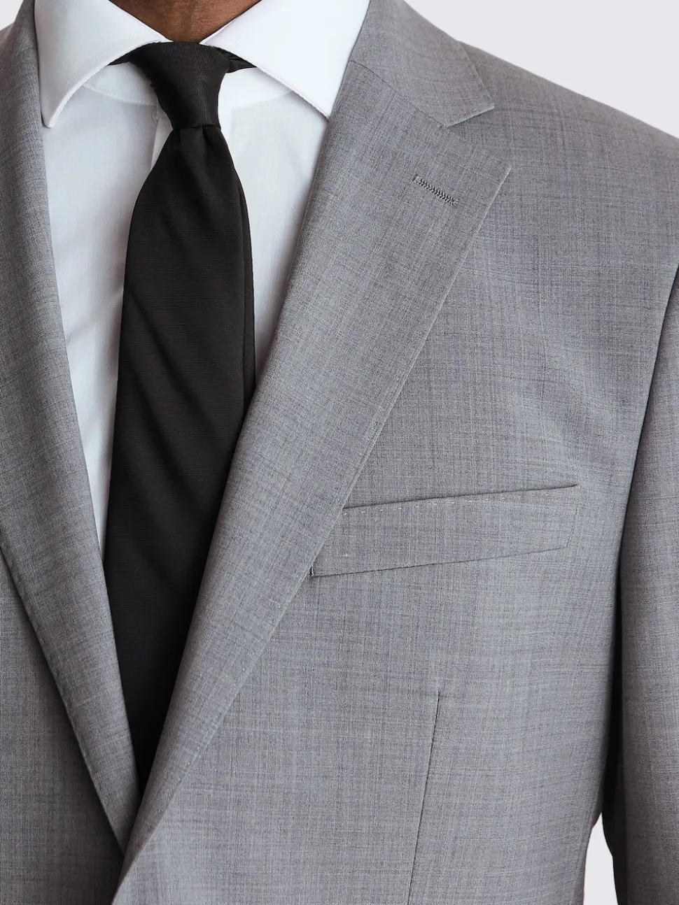 MOSS Light Grey Marl Tailored Performance Suit Jacket
