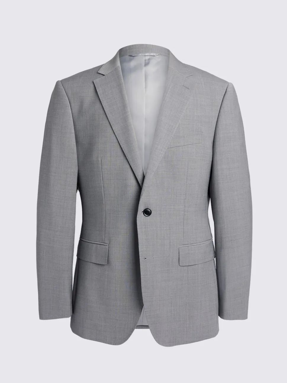 MOSS Light Grey Marl Tailored Performance Suit Jacket