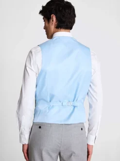 MOSS Light Grey Tailored Regular Fit Stretch Suit Waistcoat