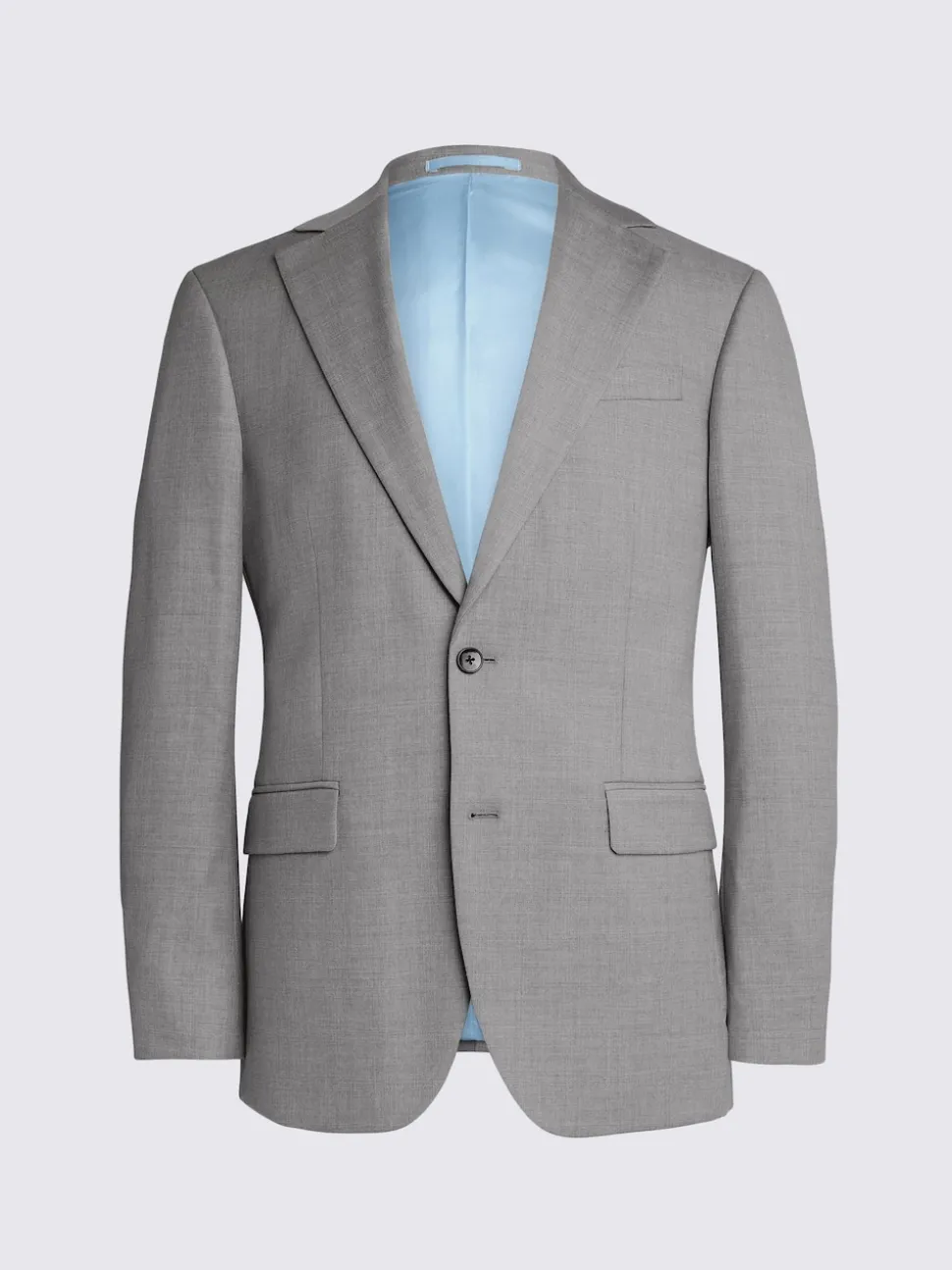 MOSS Light Grey Tailored Regular Fit Stretch Suit Jacket