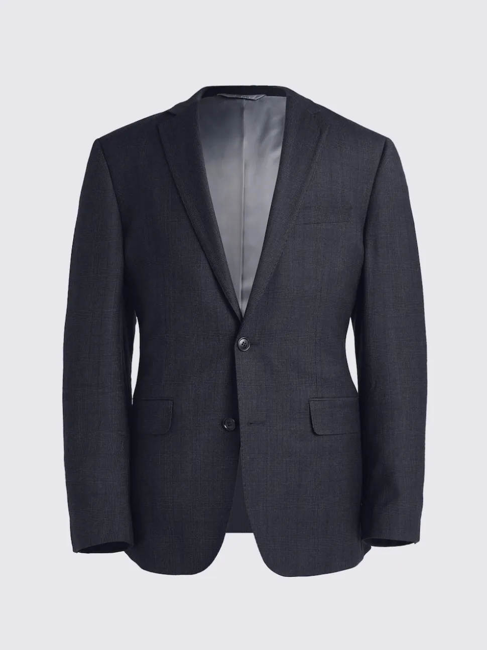 MOSS Navy Check Tailored Performance Suit Jacket