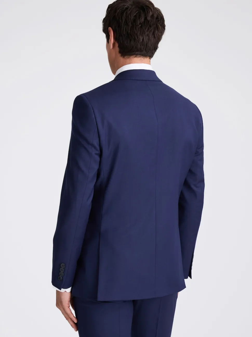 MOSS Navy Tailored Twill Suit Jacket