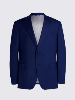 MOSS Navy Tailored Twill Suit Jacket