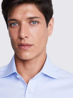 MOSS Sky Tailored Dobby Stretch Shirt