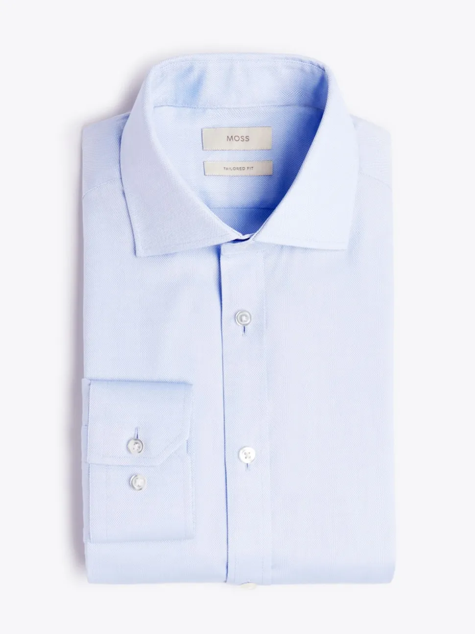 MOSS Sky Tailored Dobby Stretch Shirt