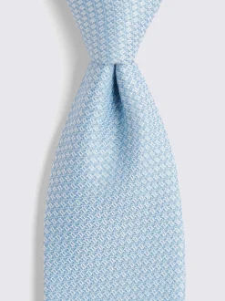 MOSS Sky Textured Tie