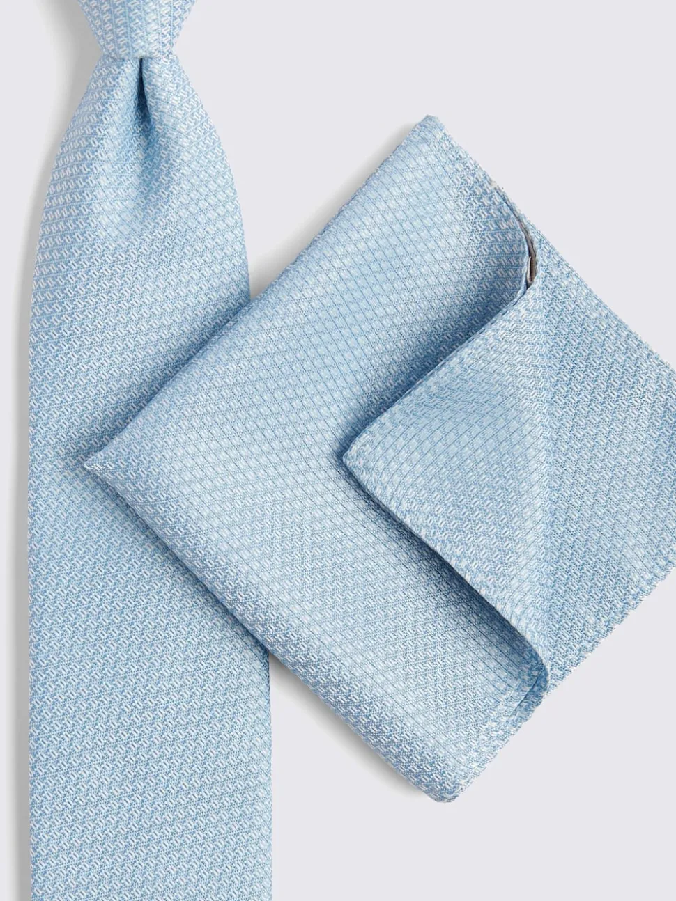 MOSS Sky Textured Tie