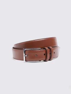 MOSS Tan Classic Leather Belt