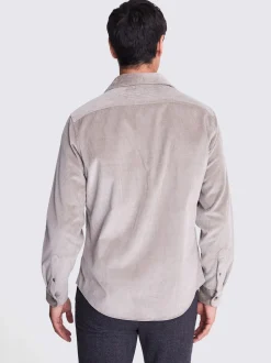 MOSS Taupe Corduroy Overshirt