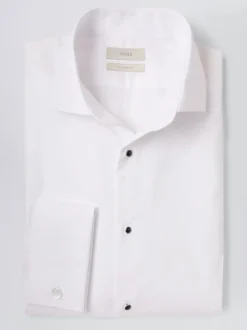 MOSS White Tailored Marcella Bib Dress Shirt