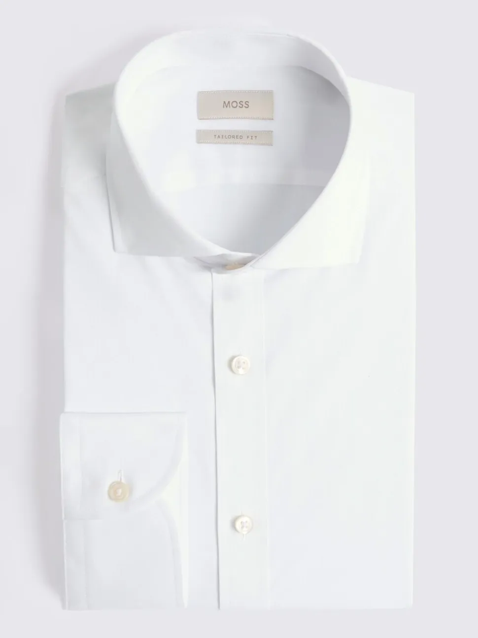 MOSS White Tailored Stretch Shirt