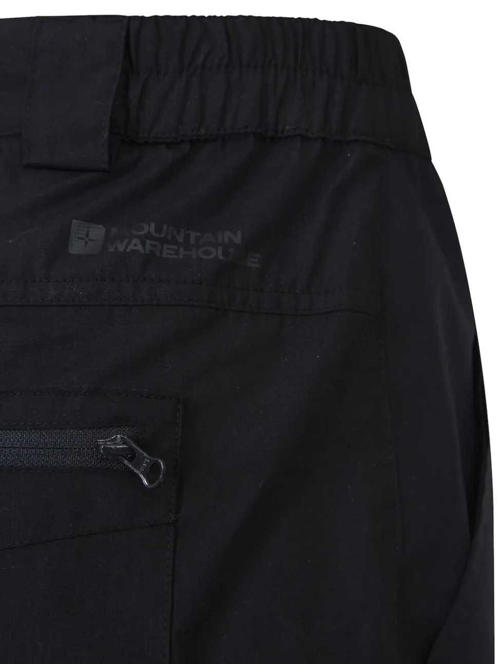 Mountain Warehouse Black Mens Trek Walking Shorts