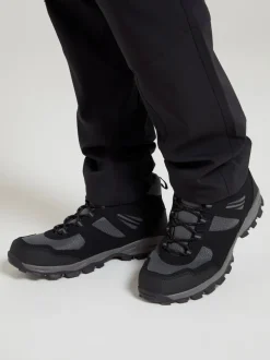 Mountain Warehouse Black Mens Wide Fit Mcleod Boots