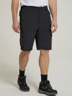 Mountain Warehouse Black Mens Explore Quick Drying Shorts