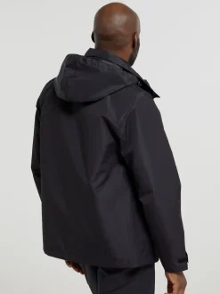 Mountain Warehouse Black Mens Fell 3-In-1 Water Resistant Jacket