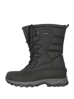 Mountain Warehouse Black Nevis Extreme Mens Waterproof Snow Boots
