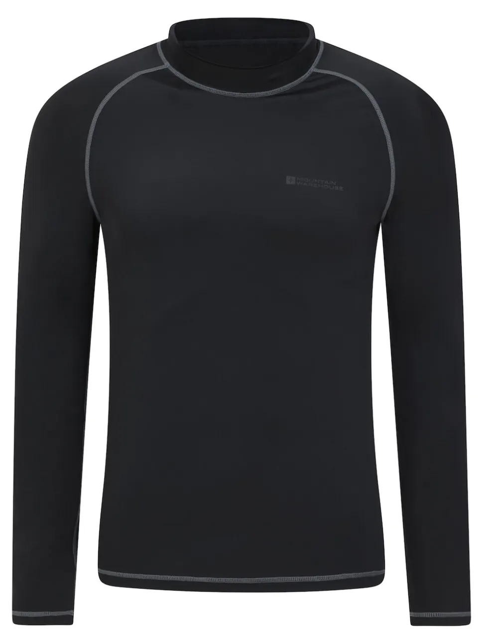 Mountain Warehouse Black Mens Long Sleeve Rash Vest