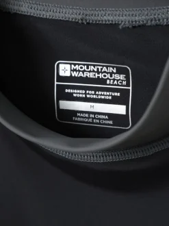 Mountain Warehouse Black Mens Long Sleeve Rash Vest