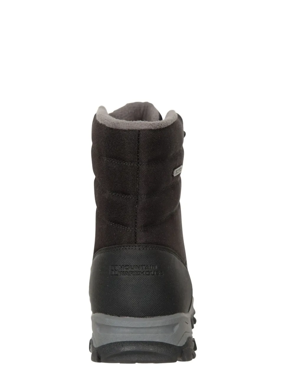 Mountain Warehouse Black Fleece Lined Snow Mens Boots