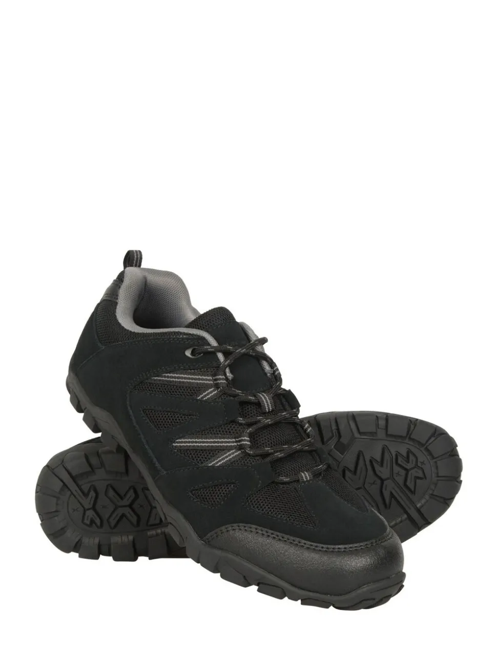 Mountain Warehouse Black Mens Outdoor III Walking Shoes